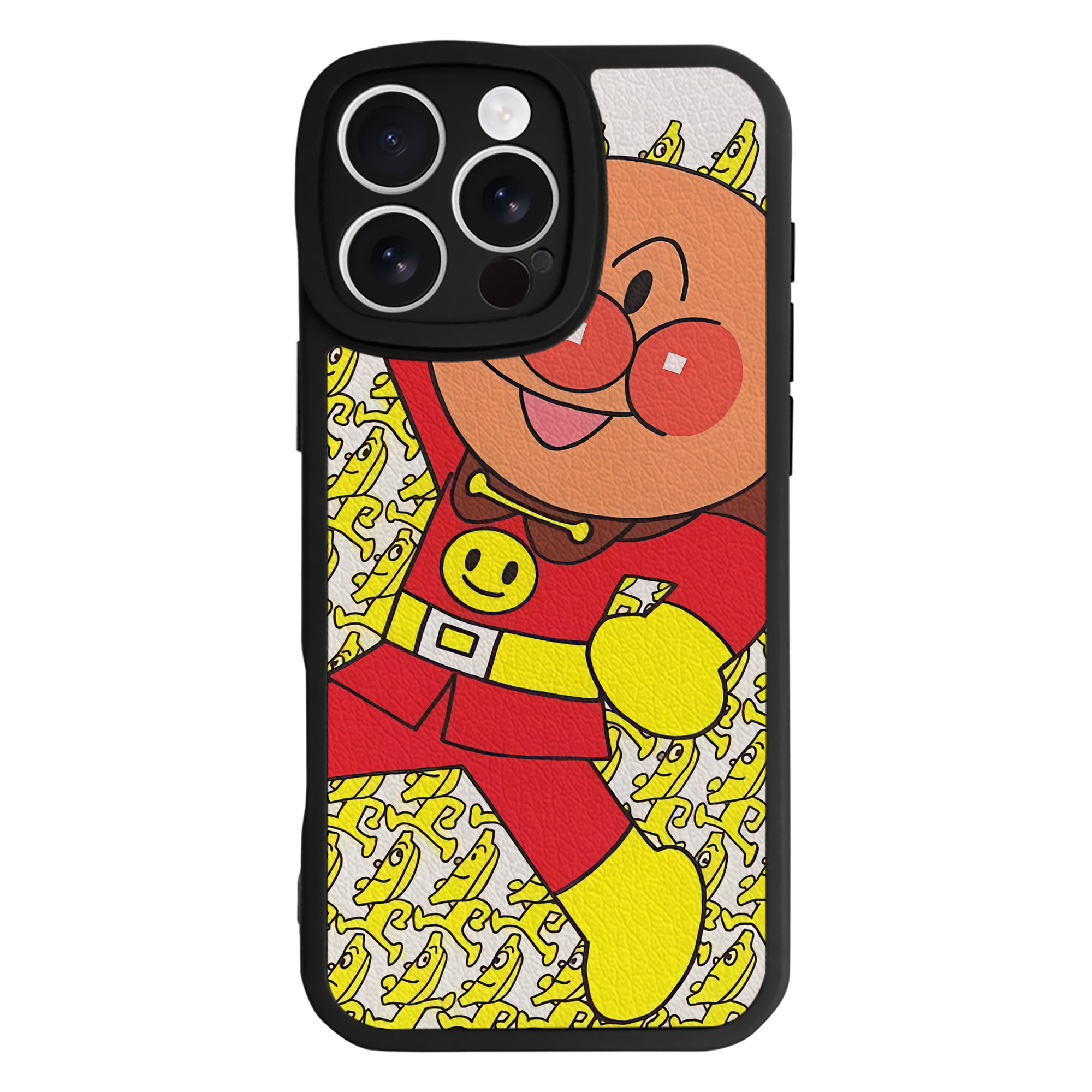 （画像用） アンパンマン Anpanman 【iPhone 16シリーズ対応】シリコンスマホケース（レザー調） 材質：シリコン